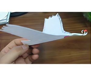 ハト型ふわふわヒコーキ製作例12