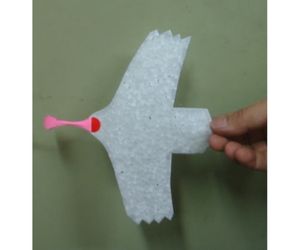 ふわふわ鳥 発泡スチロールペーパー 紙飛行機16