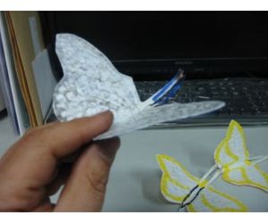 発泡スチロールペーパーのアゲハ蝶5