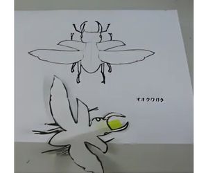 発泡スチロールペーパーのオオクワガタ3