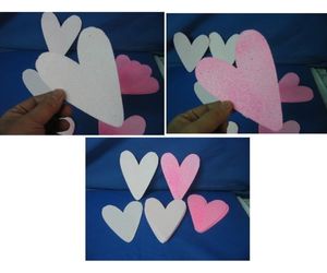 ハート型紙飛行機4