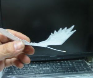 始祖鳥型紙飛行機2