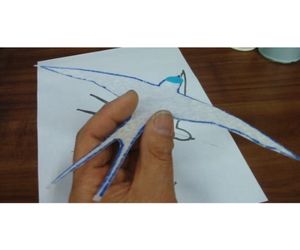 つばめ型紙飛行機3