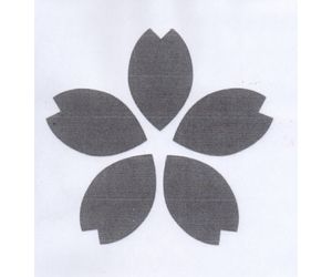 桜型の紙飛行機3