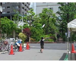 イベント会場でのたこ揚げ風景3