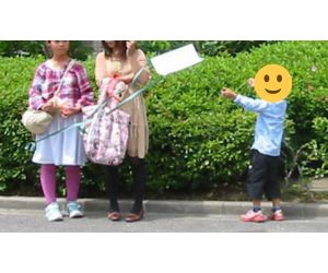 凧揚げ 高校のイベント会場で実演5